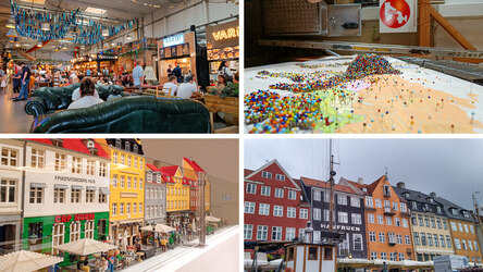 vier Fotos von Kopenhagen