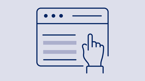 Bildschirmauswahl per Zeigefinger