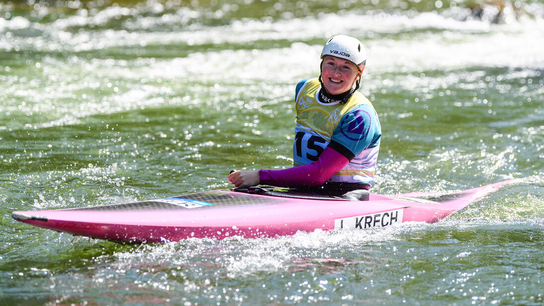 Lucie Krech im Kanu