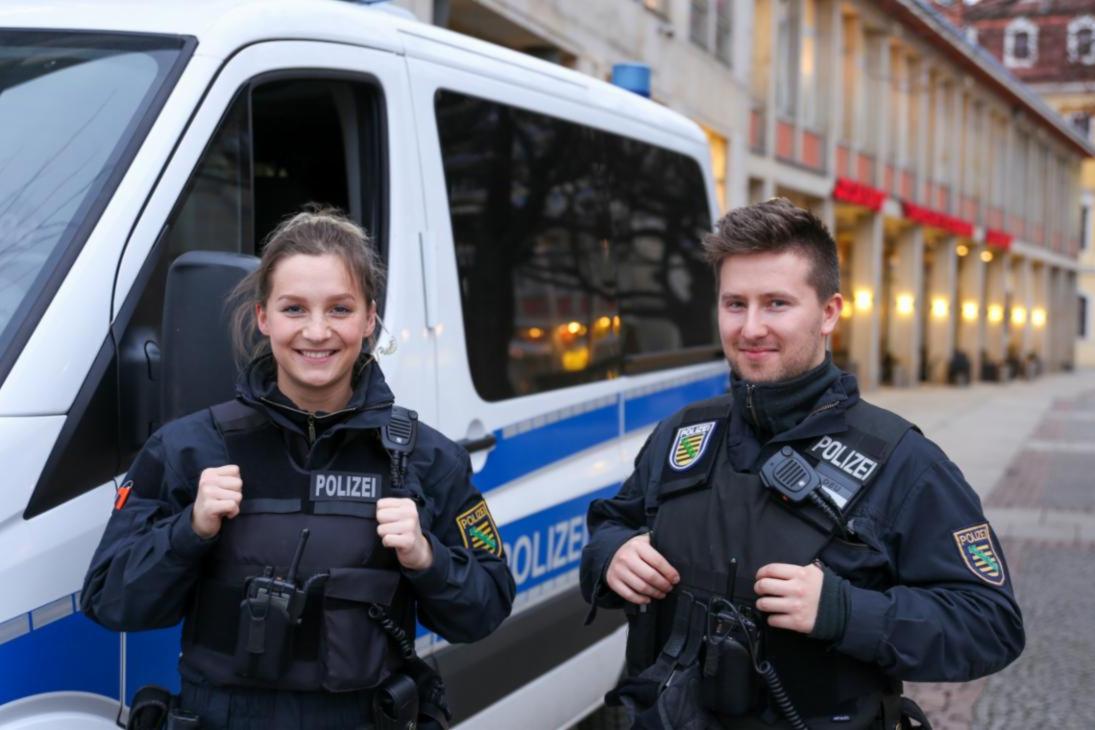 Polizeibeamte in Sachsen
