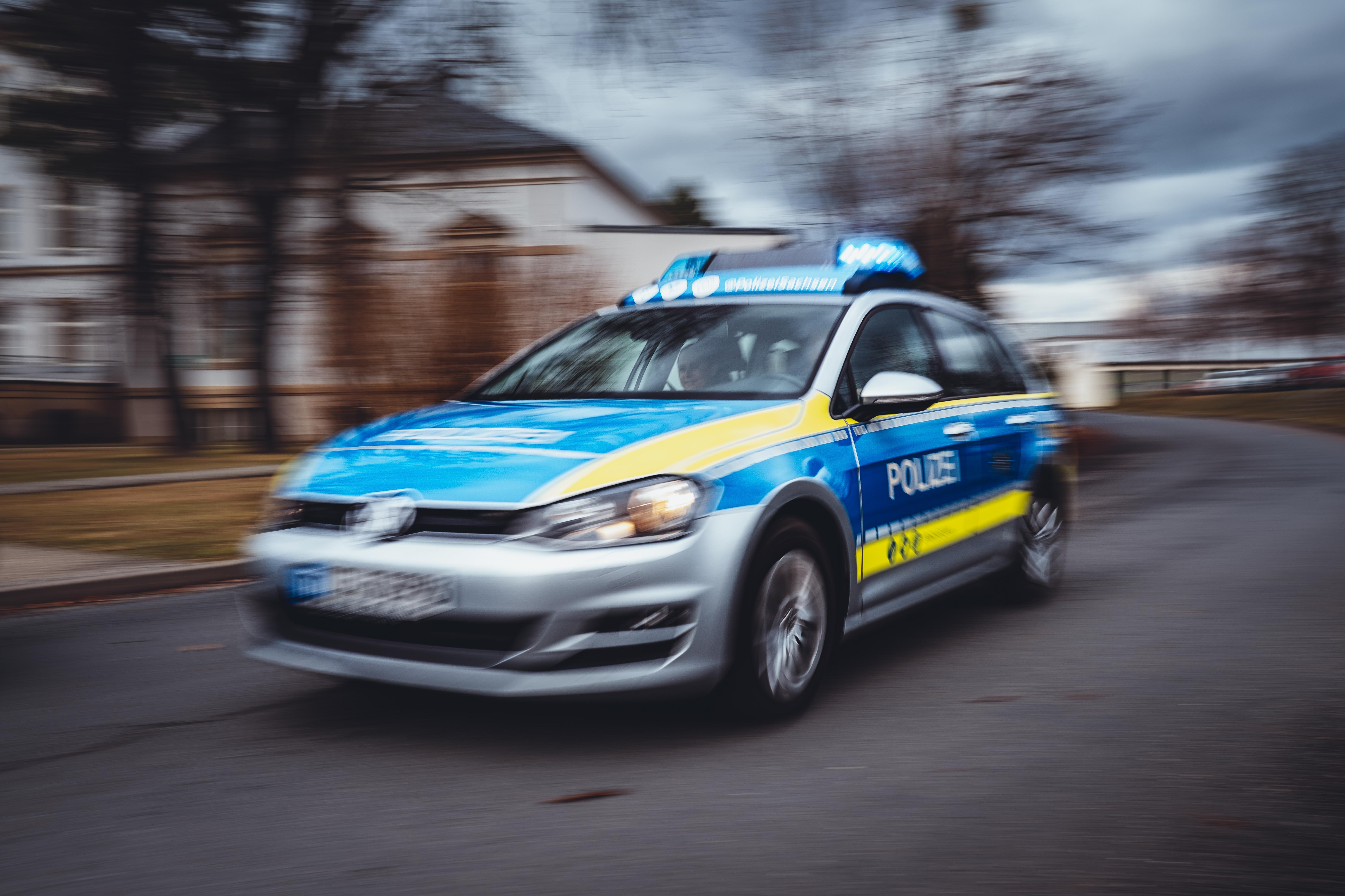 Streifenwagen der Polizei Sachsen