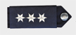 Dienstgradabzeichen mit drei silbernen Sternen