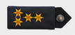 Dienstgradabzeichen mit vier goldenen Sternen