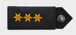 Dienstgradabzeichen mit drei goldenen Sternen