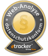 Das Datenschutz-Signet von etracker: 100% datenschutzkonforme Web-Analyse