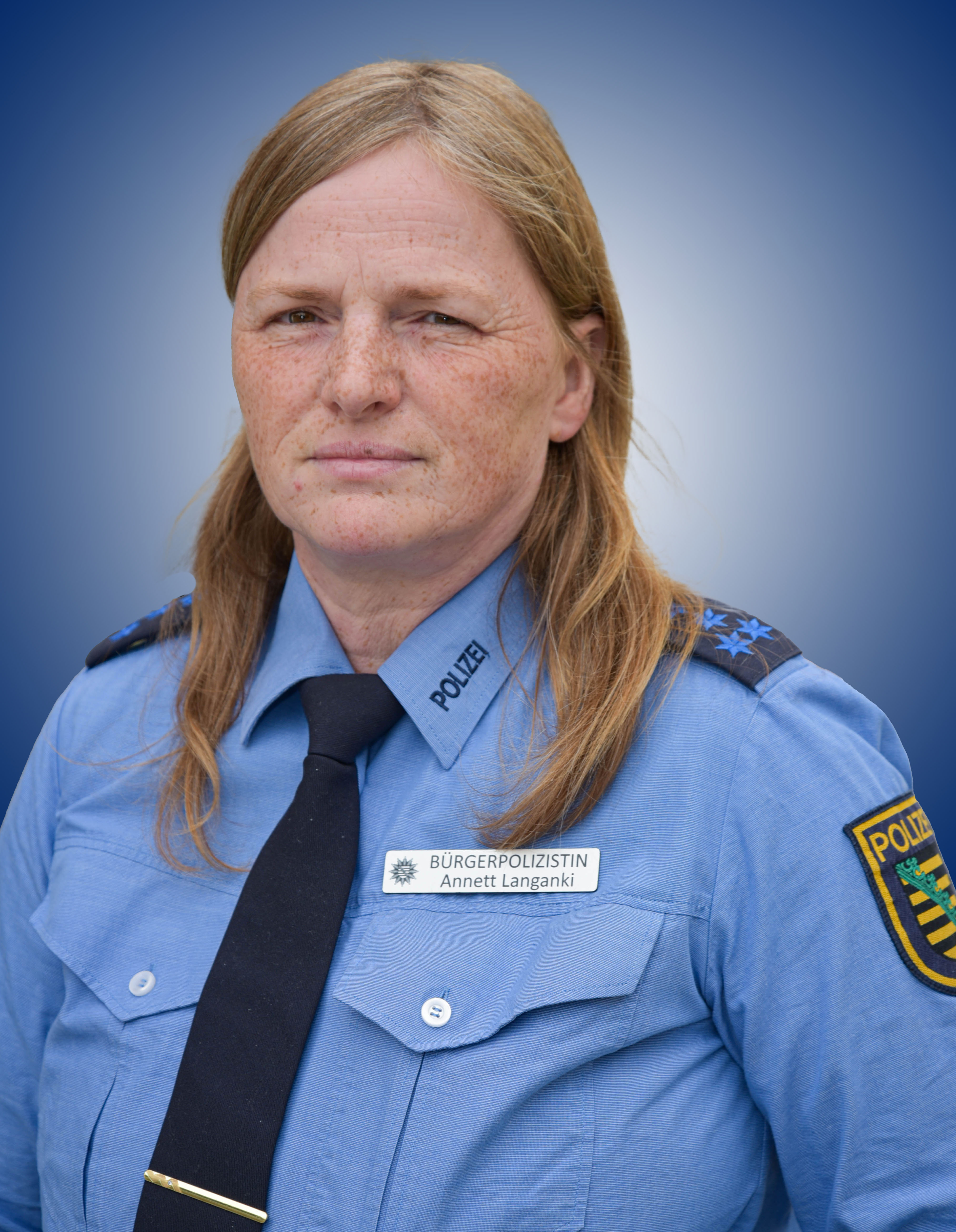 Polizeihauptmeisterin Annett Langanki