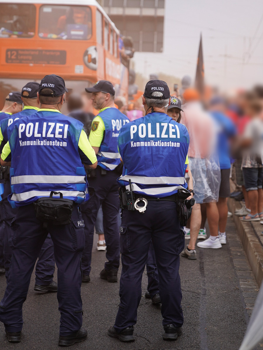 Kommunikations-Team der Polizei Sachsen