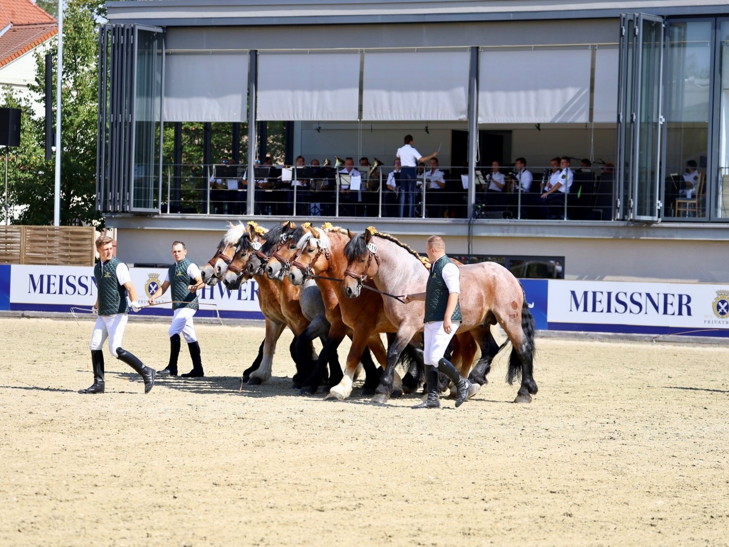 Polizeiorchester Sachsen bei Hengstparade