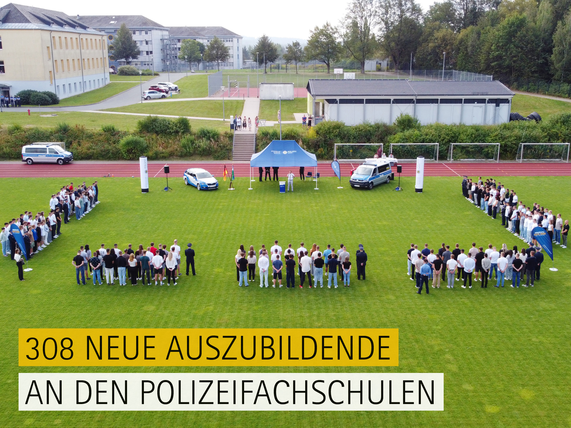 Neue Auszubildende an den Polizeifachschulen 