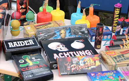 Auswahl illegale Pyrotechnik