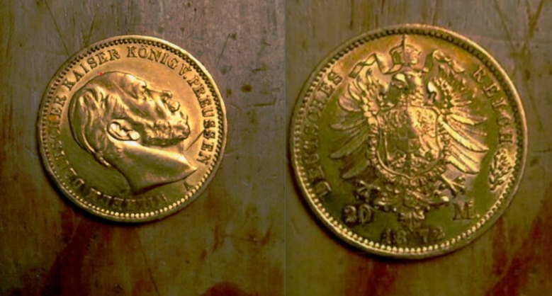 Vorder- und Rückseite einer Münze